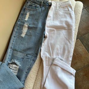 Colour Block Jeans